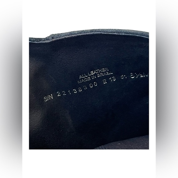 Tory‎ Burch Gracie Suede Navy Ankle Boots Embossed Alligator Leather Heeled 8.5 - Picture 12 of 15